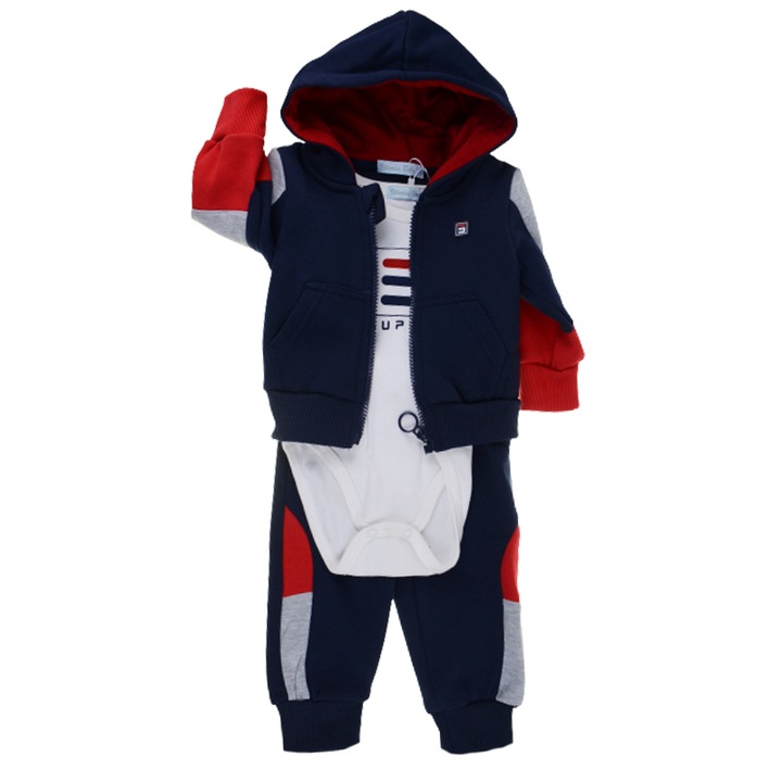 Compleu 3 piese captusit pentru baieti Vitamins MSZ-004, Multicolor 80 CM