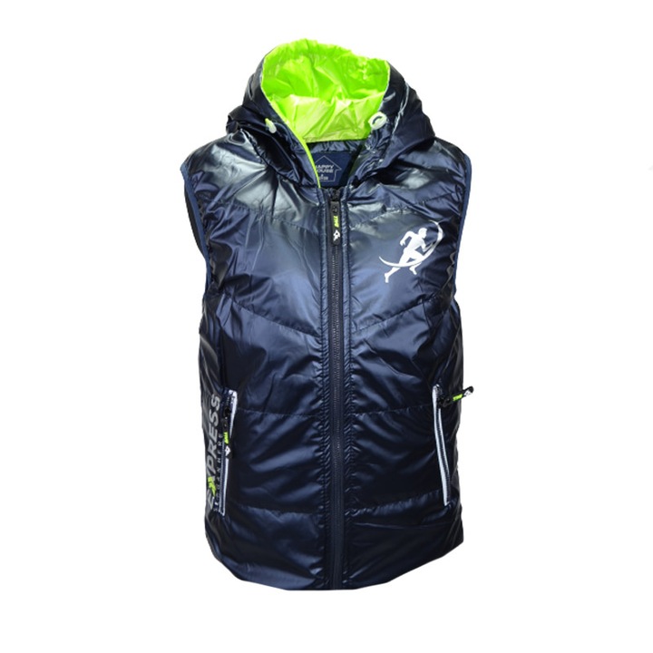 Vesta pentru baieti Happy House HB-8668-158-164, Bleumarin 75880