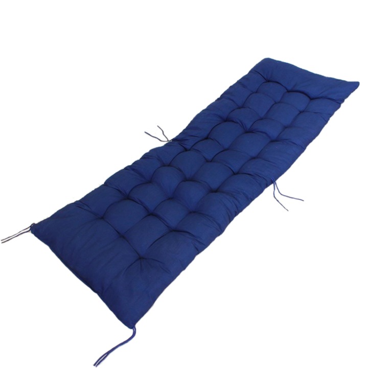Párna kerti napozóágyhoz, 160 cm, poliészter, kék