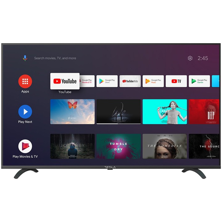 Телевизор Tesla Smart LED TV, 127 см, 4K UHD, Android TV 9, HDR10, Class E
