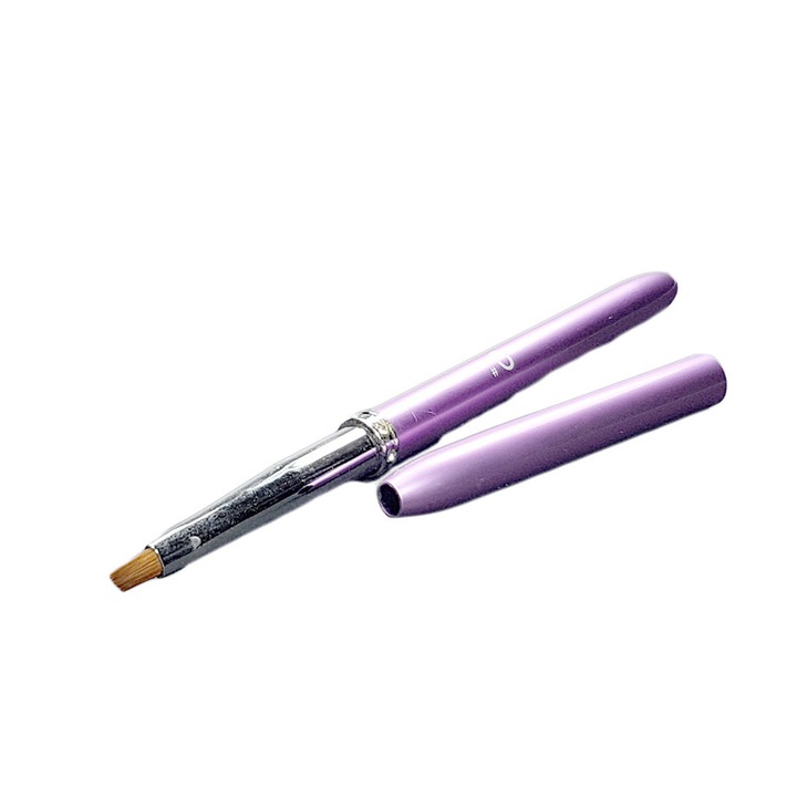 Pensula cu varf oblic MoonbasaNails, Violet, Z033-0