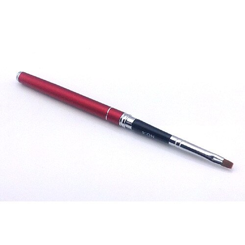Pensula metalica MoonbasaNails, Capat plat, Z013-4, Rosu