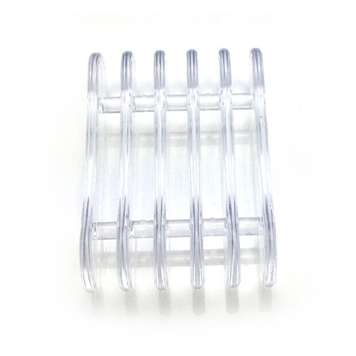 Suport pensule machiaj MoonbasaNails, Transparent