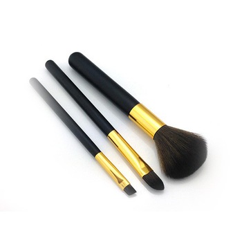 Set 3 perii de machiaj de mici dimensiuni MoonbasaNails, Negru Set 3 perii de machiaj de mici dimensiuni MoonbasaNails, Negru