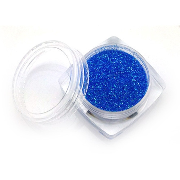 Sclipici pentru unghii, MoonbasaNails HT7001, Albastru, 3g