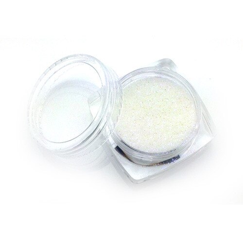Sclipici pentru unghii, MoonbasaNails HT1101, Alb, 3g