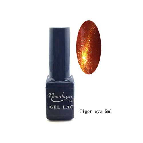 Oja semipermanenta 812 Tiger Eye, MoonbasaNails, Maro/ Auriu, 5ml