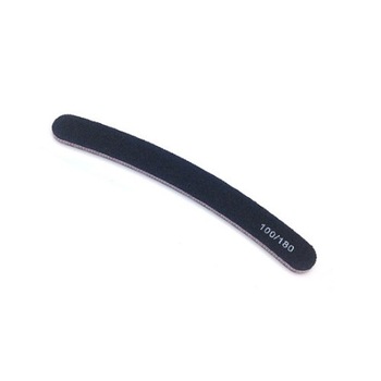 Pila pentru unghii MoonbasaNails, 100/180, Negru Pila pentru unghii MoonbasaNails, 100/180, Negru