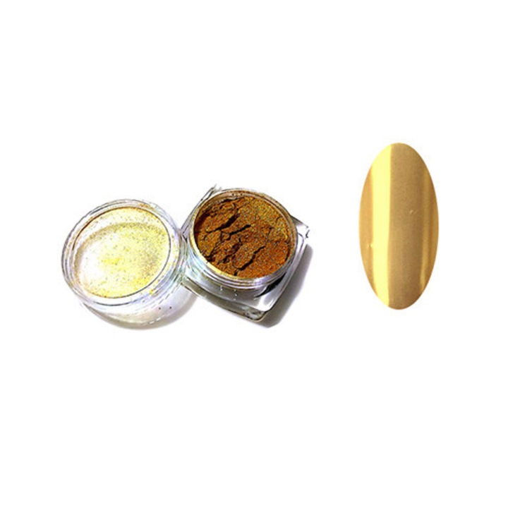 Chrome Mirror pigment por #08 őszarany