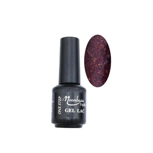 Oja semipermanenta One Step, MoonbasaNails, 149 Glitter burgundy, 5 ml