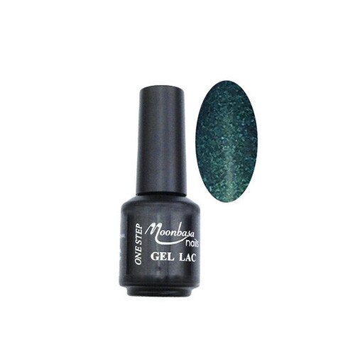 Oja semipermanenta One Step, MoonbasaNails, 144 Glitter dark blue, 5 ml