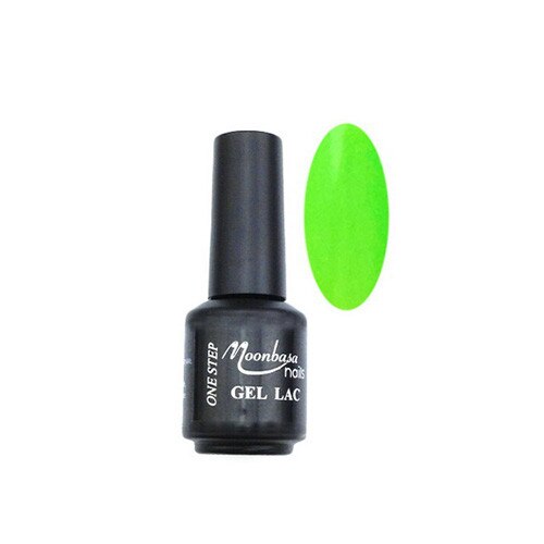 Oja semipermanenta One Step, MoonbasaNails, 109 Neon light green, 5 ml