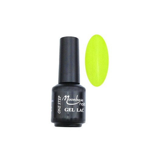 Oja semipermanenta One Step, MoonbasaNails, 105 Neon lemon yellow, 5 ml