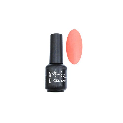 Oja semipermanenta One Step, MoonbasaNails, 214 Coral orange, 5 ml