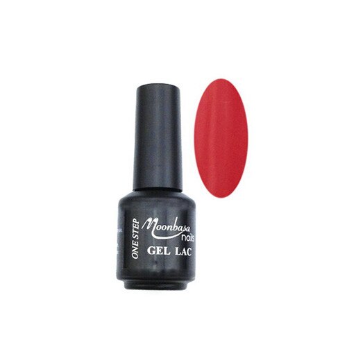 Oja semipermanenta One Step, MoonbasaNails, 055 Geranium red, 5 ml