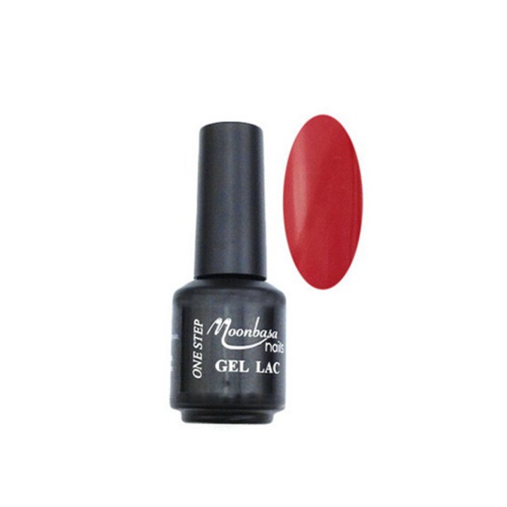 Oja semipermanenta One Step, MoonbasaNails, 030 Classic Red, 5 ml