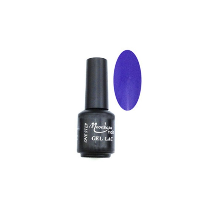 Oja semipermanenta One Step, MoonbasaNails, 178 Velvet blue, 5 ml