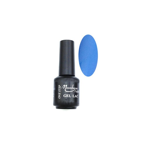 Oja semipermanenta One Step, MoonbasaNails, 174 Slightly glitter blue, 5 ml