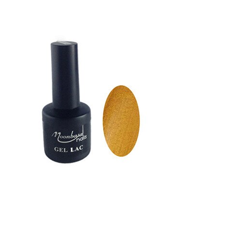 Gel lac semipermanent unghii MoonbasaNails, Perlat, Galben, 6 ml