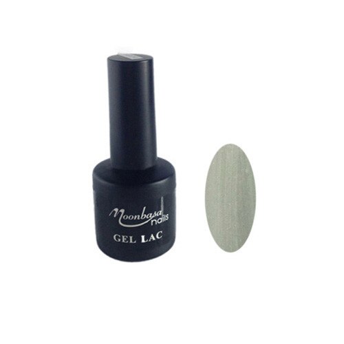 Gel lac semipermanent unghii MoonbasaNails, Perlat, Alb, 6 ml
