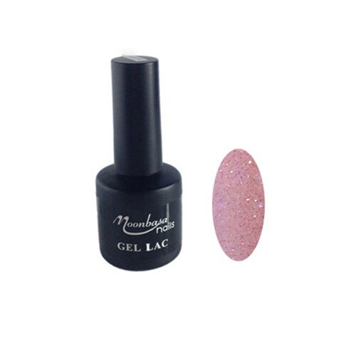 Oja semipermanenta MoonbasaNails, Numarul 174, Glitter Dark Champagne, 6ml