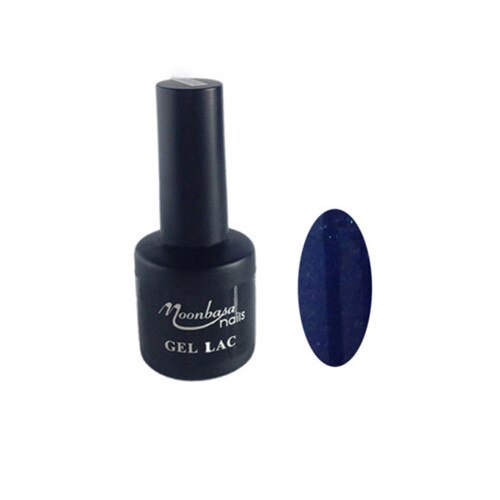 Oja semipermanenta MoonbasaNails, Numarul 187, Glitter Night Blue, 6ml