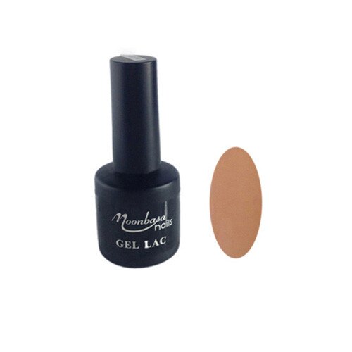 Gel lac semipermanent unghii, MoonbasaNails, Bej pudrat inchis, 6 ml