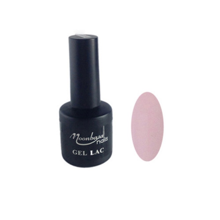 Oja semipermanenta MoonbasaNails, Numarul 210, Porcelain Pink, 6ml