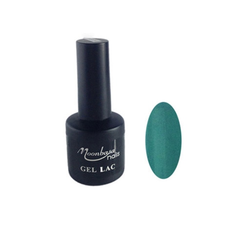 Oja semipermanenta MoonbasaNails, Numarul 146, Dark steel green, 6ml