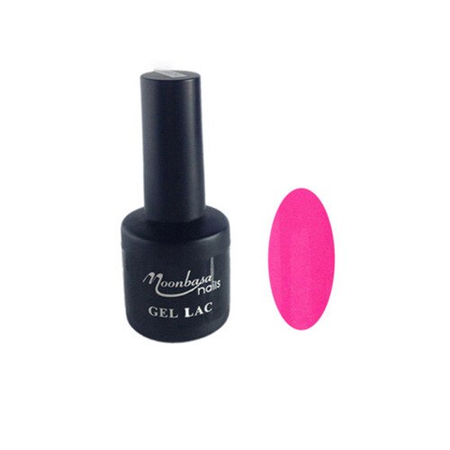 Oja semipermanenta MoonbasaNails, Numarul 135, Bright Pink, 6ml