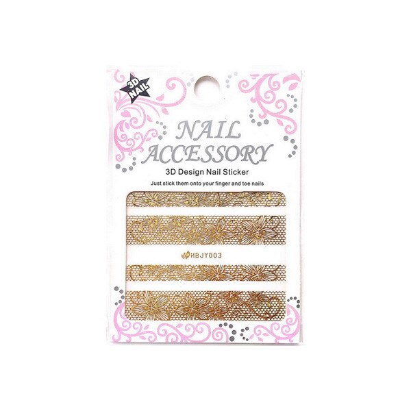 Ornamente autocolante pentru unghii MoonbasaNails HBJY003G, Kaki