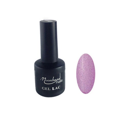 Oja semipermanenta MoonbasaNails, Numarul 073, Glitter Purple, 6ml