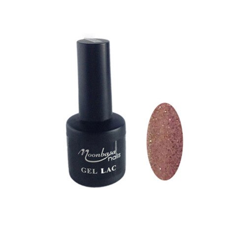 Oja semipermanenta MoonbasaNails, Numarul 034, Glitter dark sand, 6ml