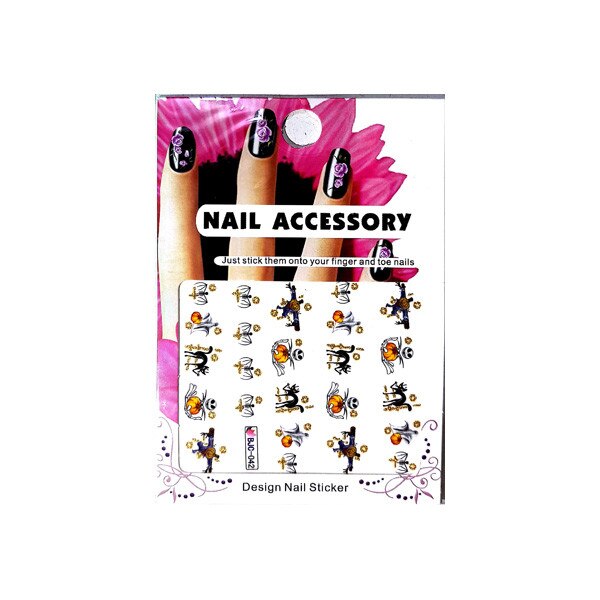 Tatuaj sticker cu efect acrilic BJC-042, MoonbasaNails, Multicolor