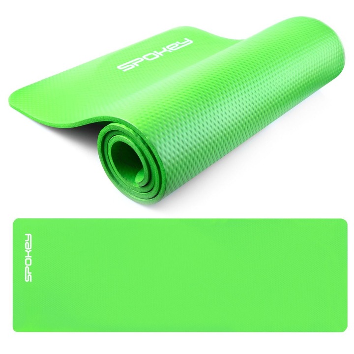 Saltea fitness/yoga/pilates SPOKEY SOFTMAT, 180 x 60 x 1 cm, verde