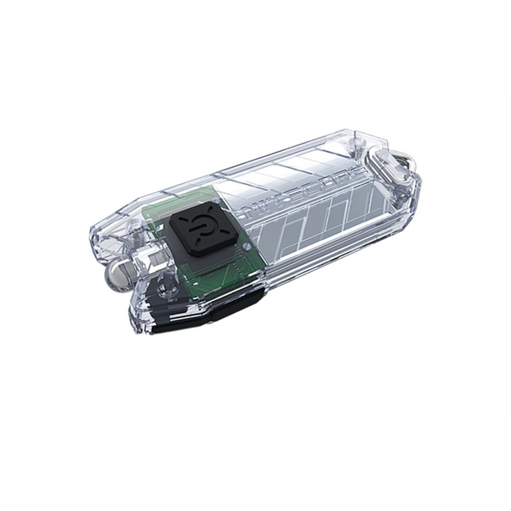 Ключодържател Nitecore фенерче, тръба V2.0, прозрачен, презареждащ се през USB, 55 лумена, 25 метра