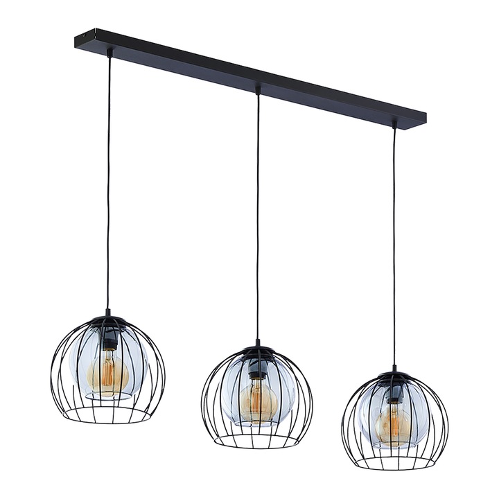 ADVITI Dunia 500 3p AD-LD-6235BE27S Függesztett világítótest, E27, maximum 3 x 15W, fekete