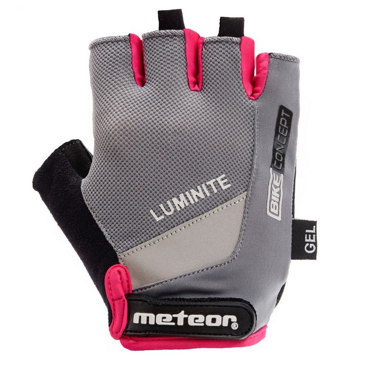Kerékpáros kesztyű GX34, Meteor, Nylon/poliuretán, Többszínű, L