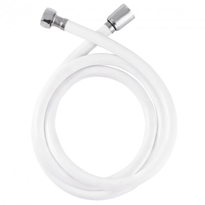 Furtun de dus Mixxus, Zerix Z-02, 150 cm, alb