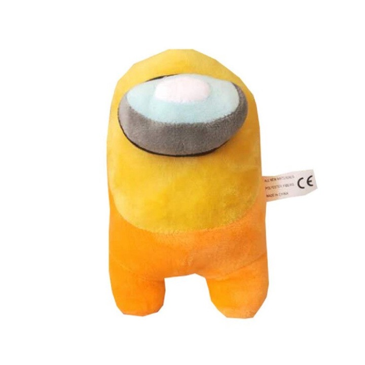 Jucarie de plus Rainbox Fox, Among Us, 20 cm, galben portocaliu
