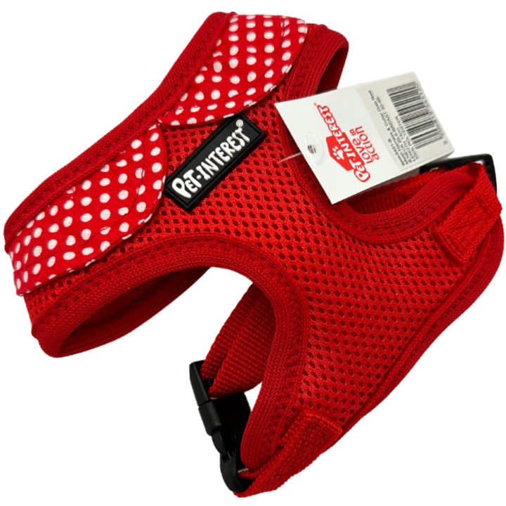 Ham/zgarda catei, Pet Interest, Rosu/Alb, XL