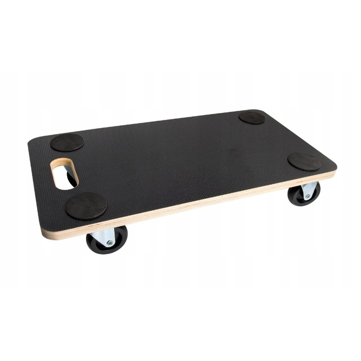 Platforma pentru transport, Capacitate maxima suportata 400 kg, Negru/Maro