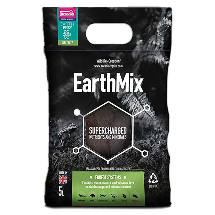 Substrat bioactiv pentru reptile, Arcadia Earth Mix - 10 L