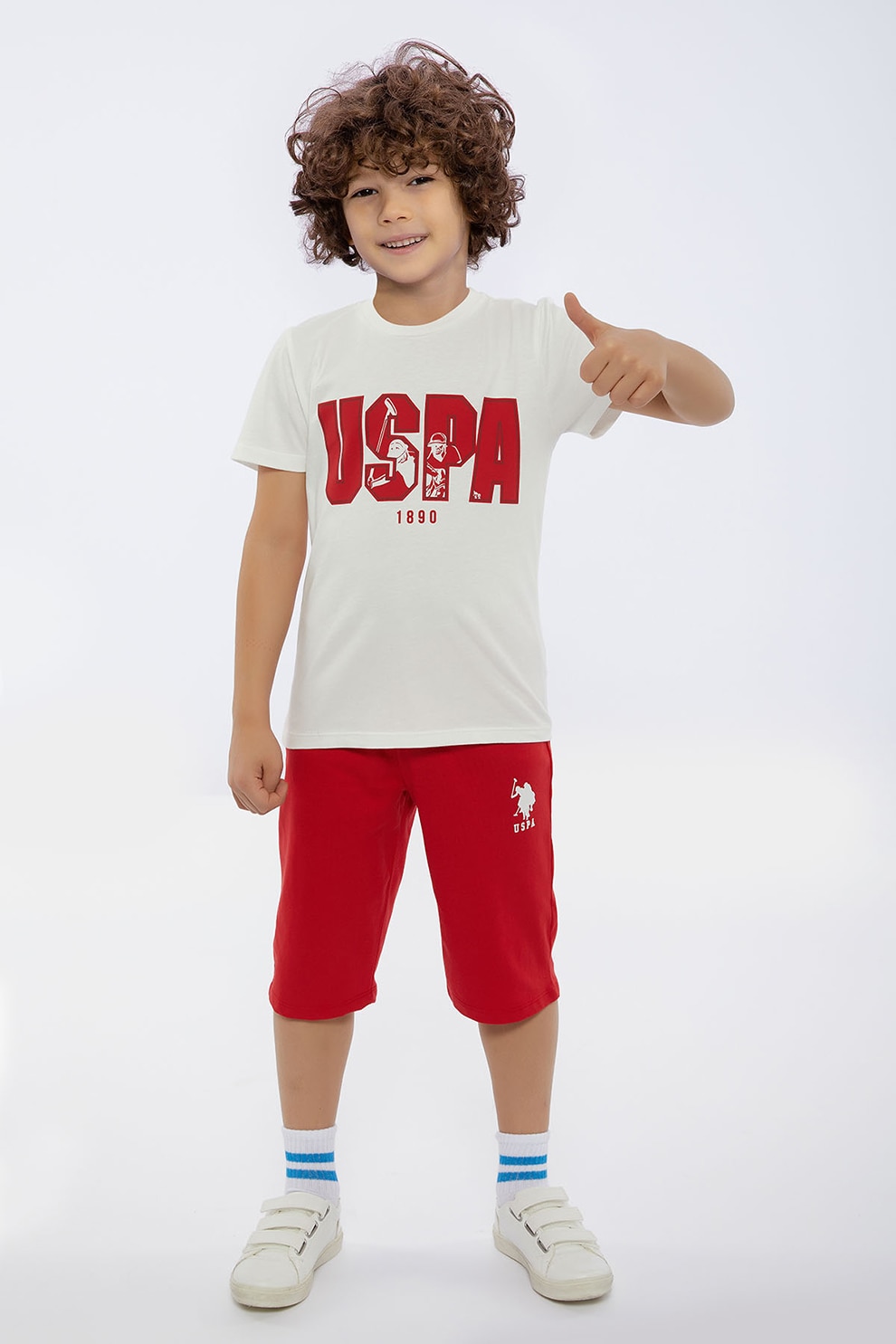 U.S. Polo Assn., Tricou si pantaloni cu logo eMAG.ro
