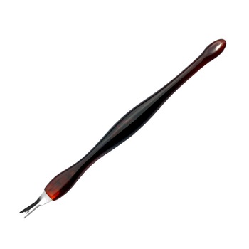 Cutit Pentru Cuticule, Instrument Cuticule Cu Doua Capete, Maner Plastic Maro Cutit Pentru Cuticule, Instrument Cuticule Cu Doua Capete, Maner Plastic Maro