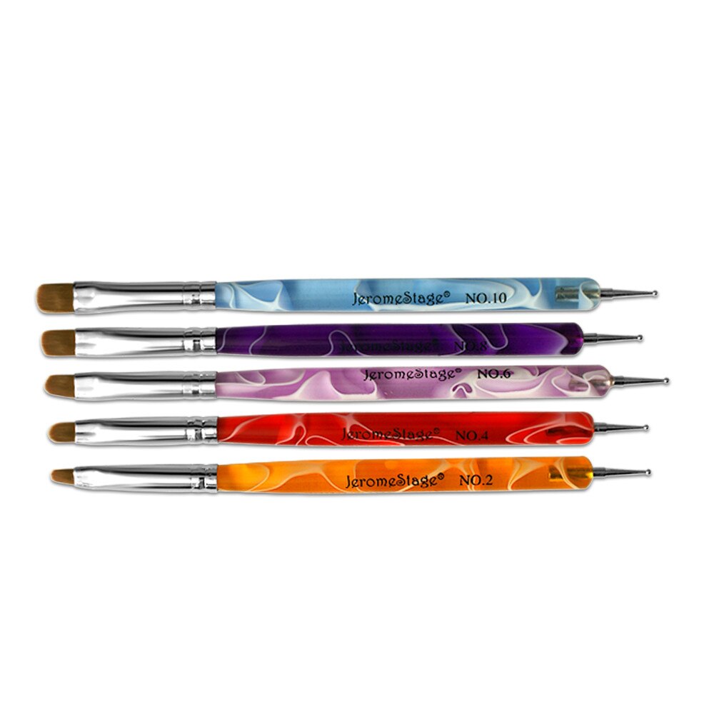 Set 5 Buc. Instrument Puncte Cu Pensula Gel Marimi Diferite, Instrumente Profesionale Manichiura
