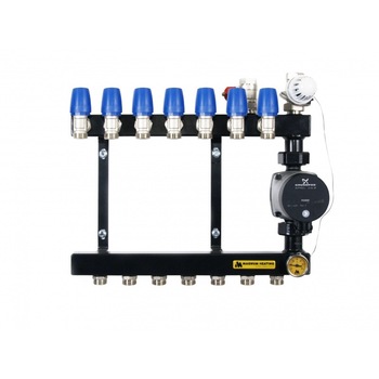 Distribuitor otel MAGNUM echipat cu pompa electronica Grundfos Alpha 2L - 10 circuite Distribuitor otel MAGNUM echipat cu pompa electronica Grundfos Alpha 2L - 10 circuite