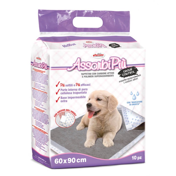 Covorase absorbante cu carbune activ, 10 buc, 60x90 cm