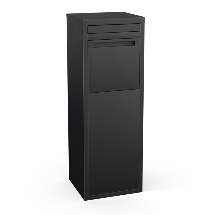 Cutie postala Easy Home Box, Todome, neagra, ridicare colet interior, 387 x 417 x 1200 mm