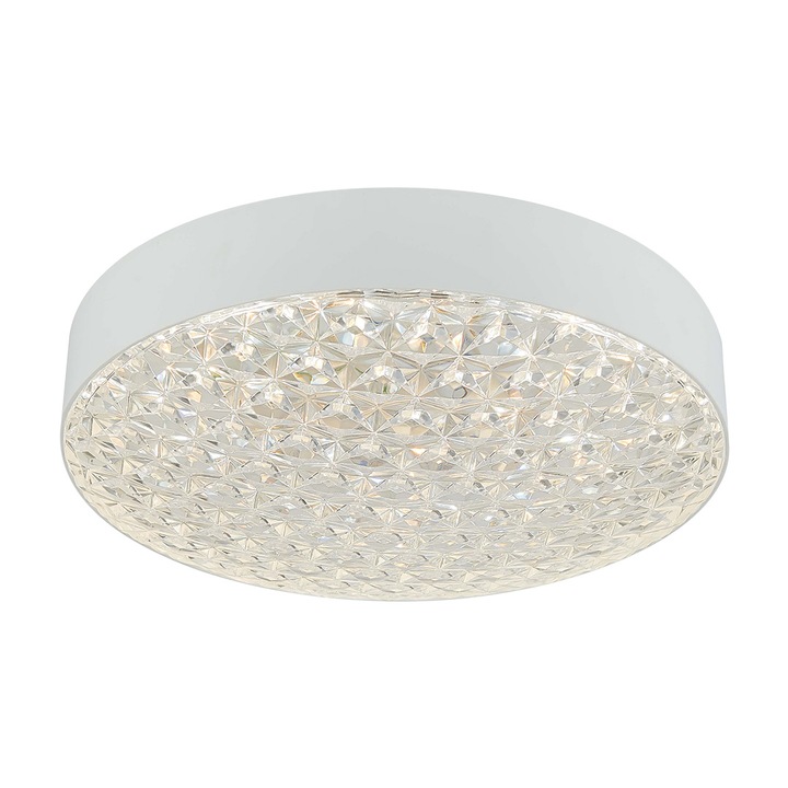 Плафон, LED KLAUSEN, NEPTUN 24W, Бял/Прозрачен, KL 151026